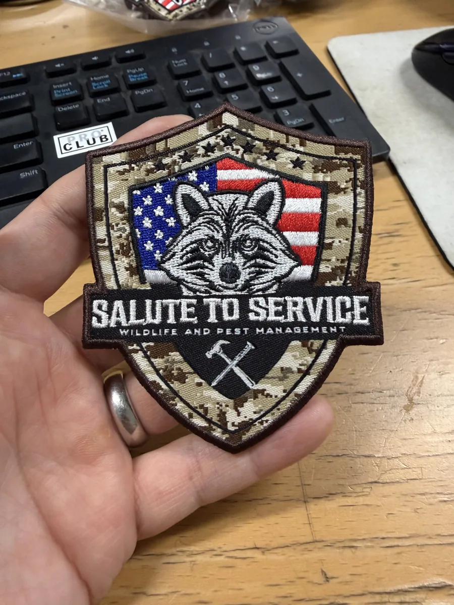 Salute to Service embroidered patch